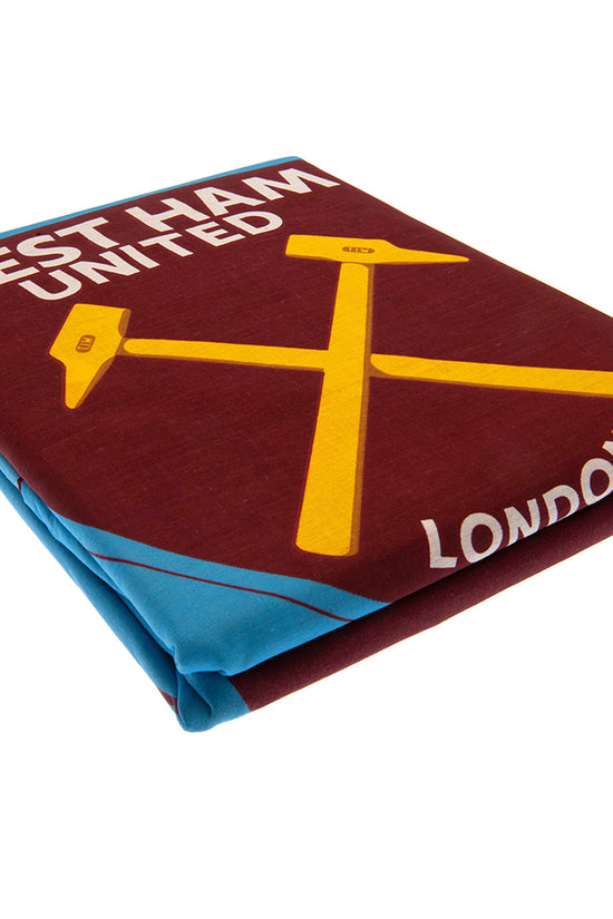 West Ham United FC Single Duvet Set CS 2