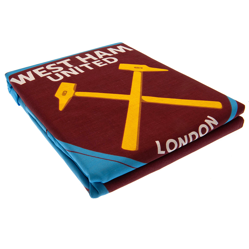West Ham United FC Single Duvet Set CS 2