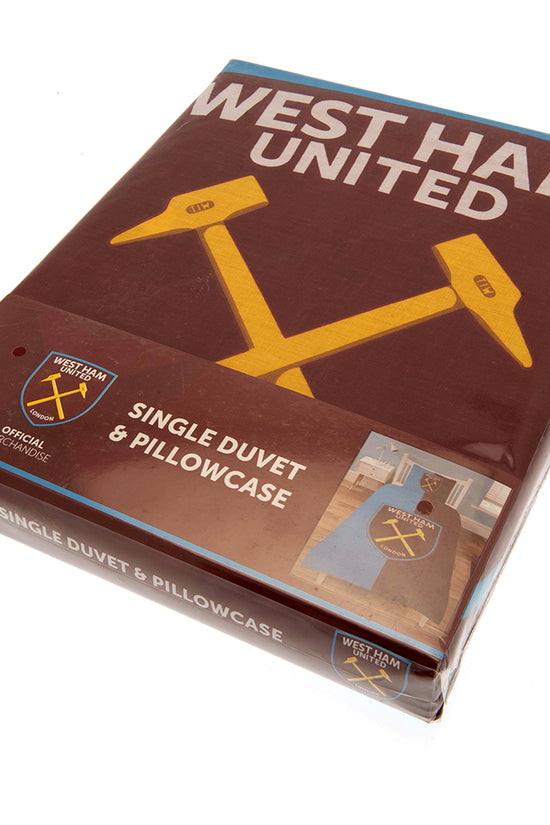 West Ham United FC Single Duvet Set CS 3