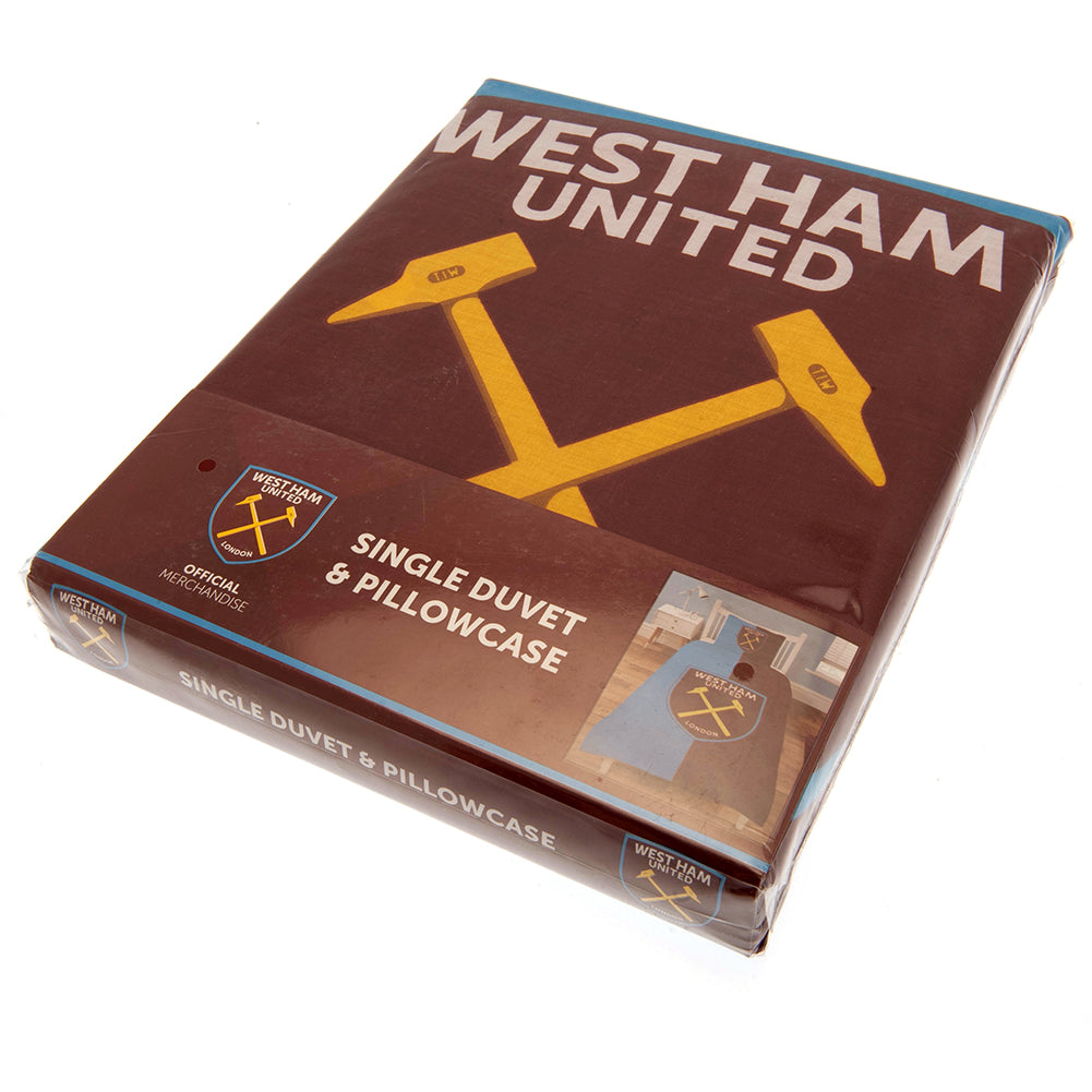 West Ham United FC Single Duvet Set CS 3