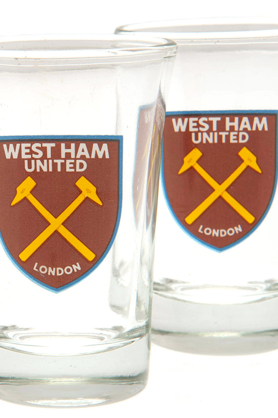 West Ham United FC 2pk Shot Glass Set 1