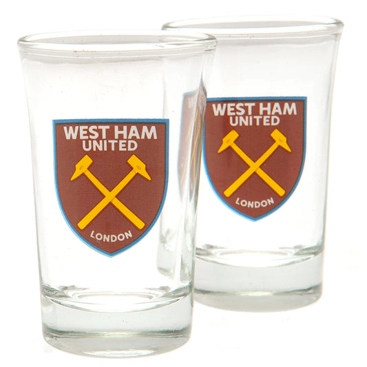 West Ham United FC 2pk Shot Glass Set 1
