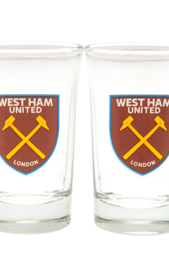 West Ham United FC 2pk Shot Glass Set