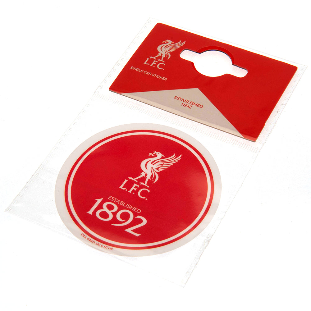 Liverpool FC Single Car Sticker EST 2