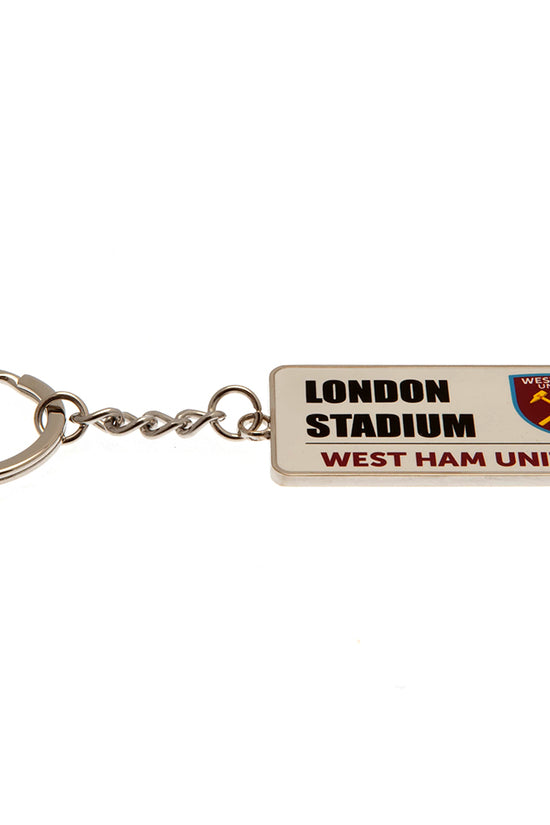 West Ham United FC Street Sign Keyring