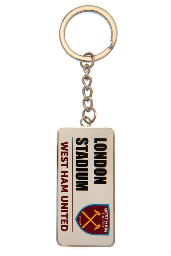 West Ham United FC Street Sign Keyring