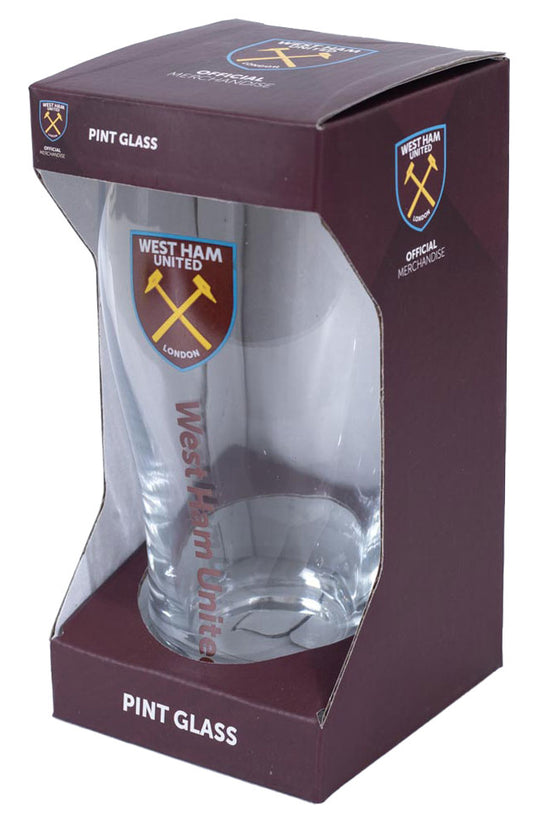 West Ham United FC Tulip Pint Glass