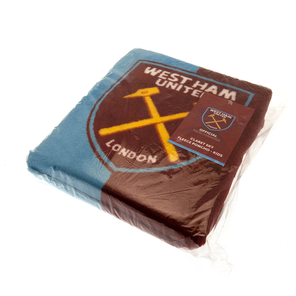 West Ham United FC Poncho Blanket 2