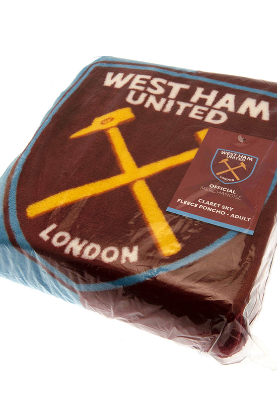 West Ham United FC Poncho Blanket 2