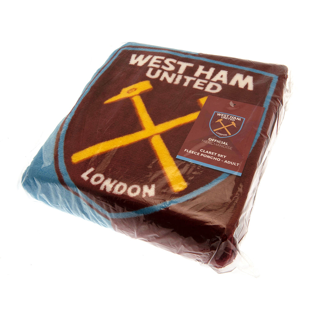West Ham United FC Poncho Blanket 2
