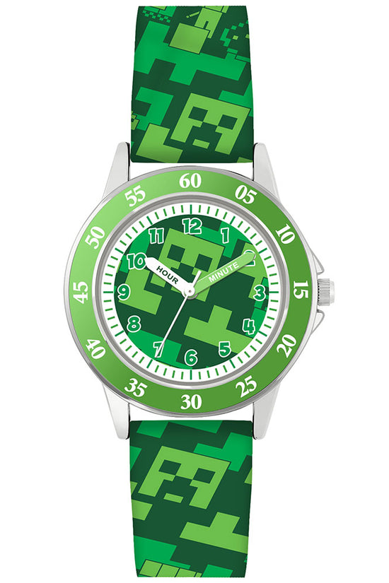 Minecraft Junior Time Teacher Watch Creeper