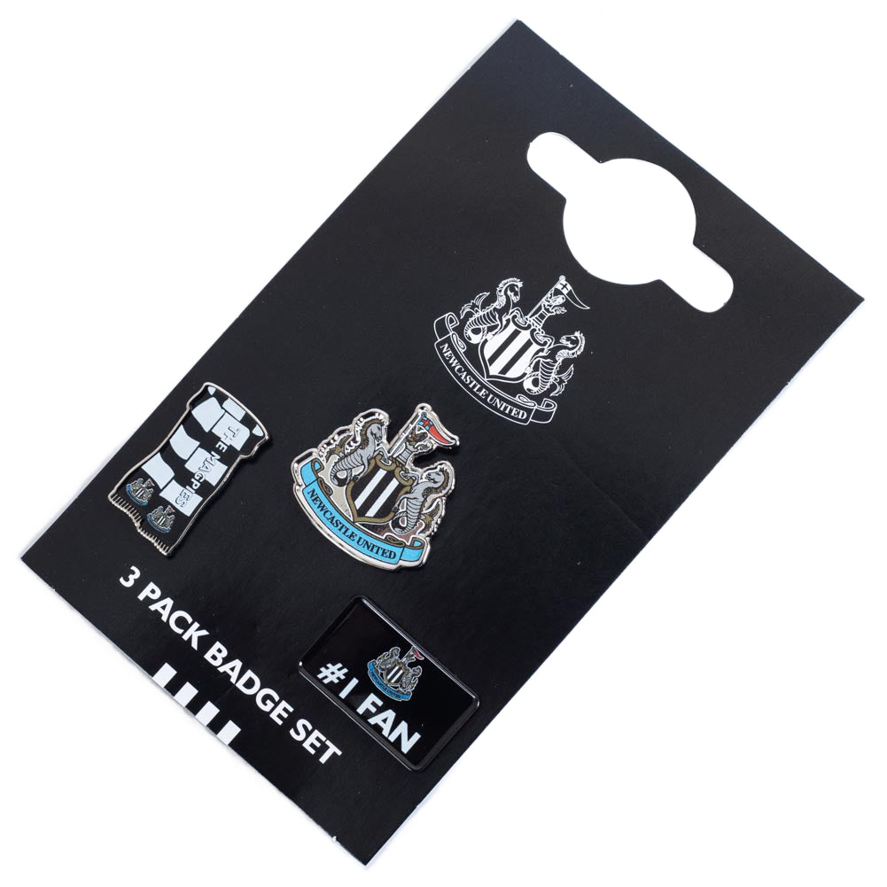 Newcastle United FC 3pc Badge Set 5