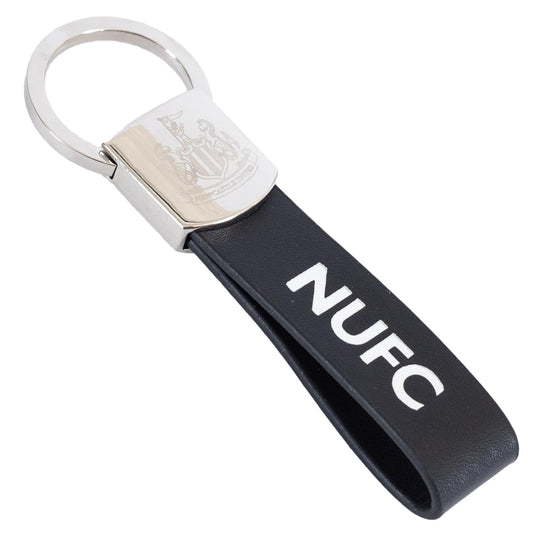 Newcastle United FC Leather Strap Keyring 1