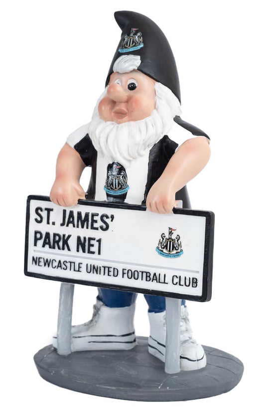 Newcastle United FC Street Sign Gnome