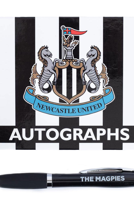 Newcastle United FC Autograph Book & Pen