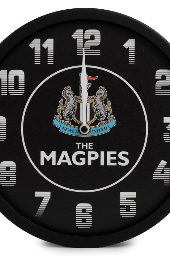 Newcastle United FC Metallic Wall Clock Black 1