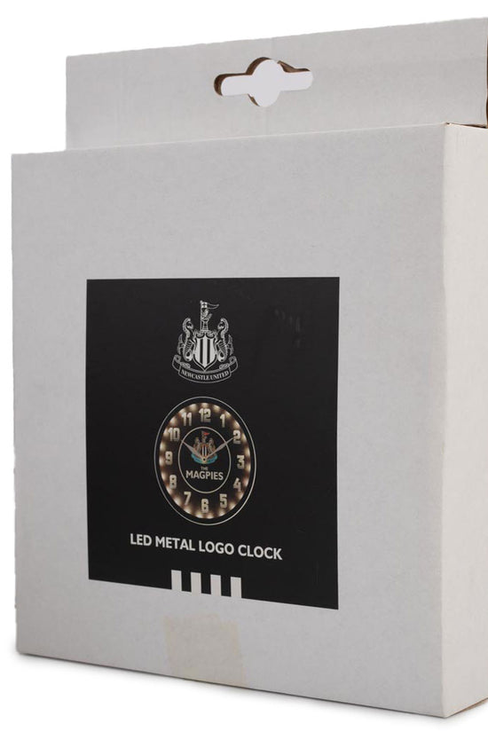 Newcastle United FC Metallic Wall Clock Black 3