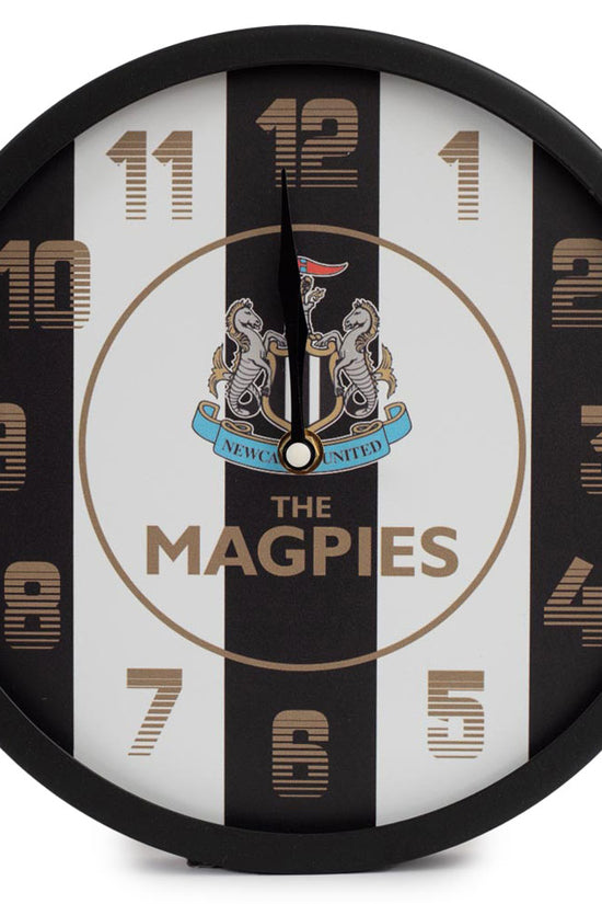 Newcastle United FC Metallic Wall Clock Stripe 1