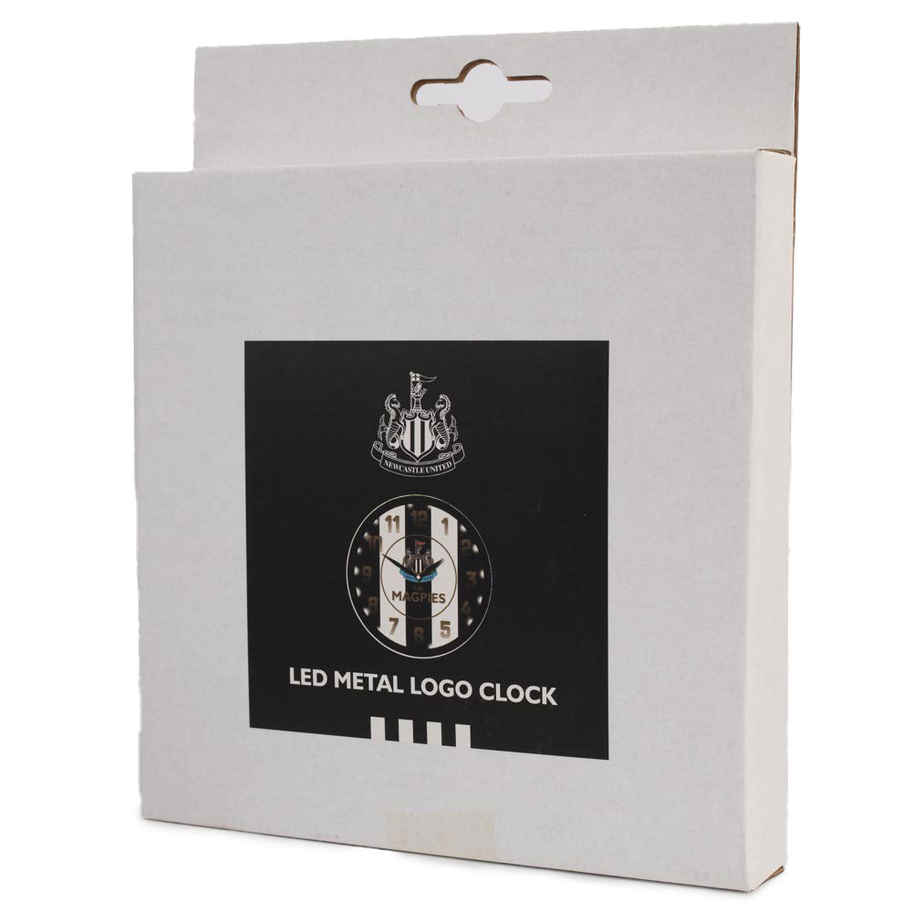 Newcastle United FC Metallic Wall Clock Stripe 3