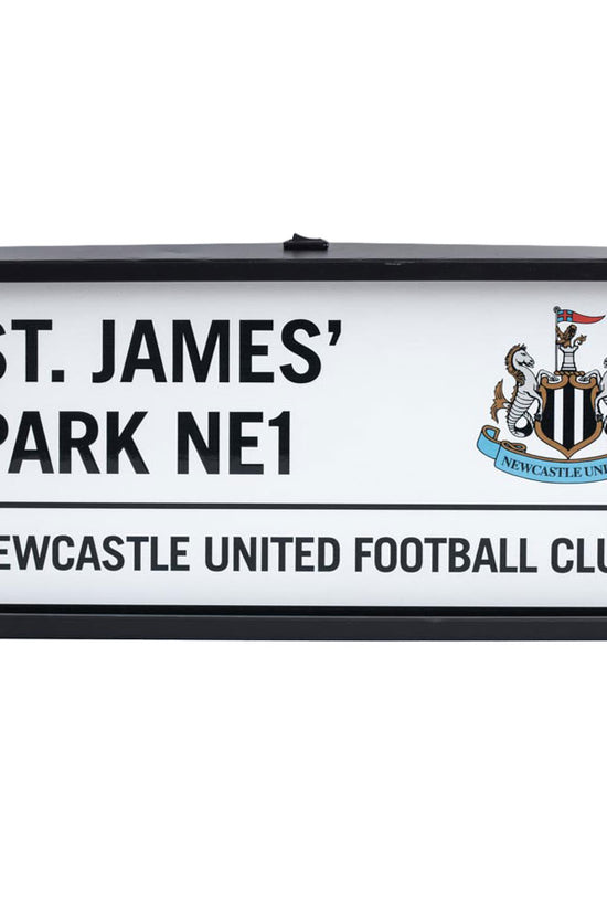 Newcastle United FC Metal LED Street Sign