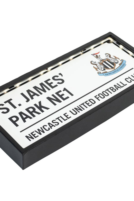 Newcastle United FC Metal LED Street Sign