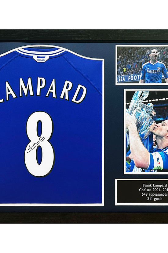 Chelsea FC Lampard Signed Shirt Framed