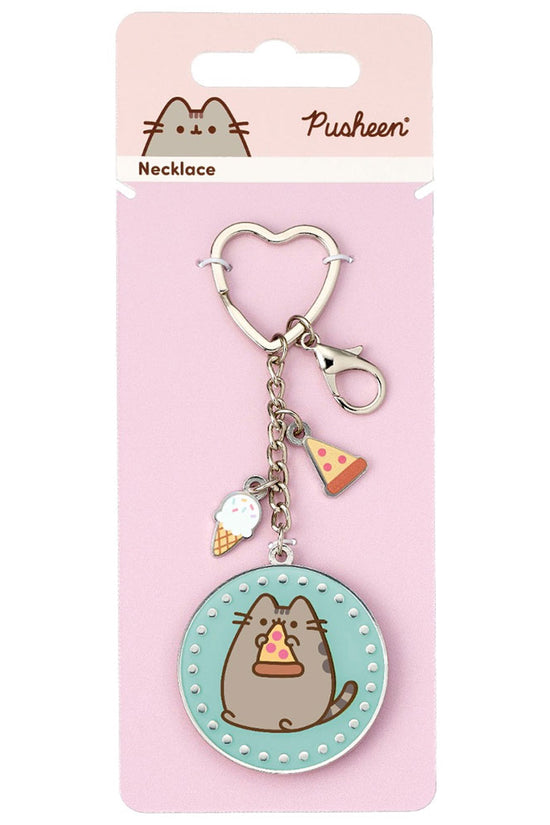 Pusheen Charm Keyring Pizza 1