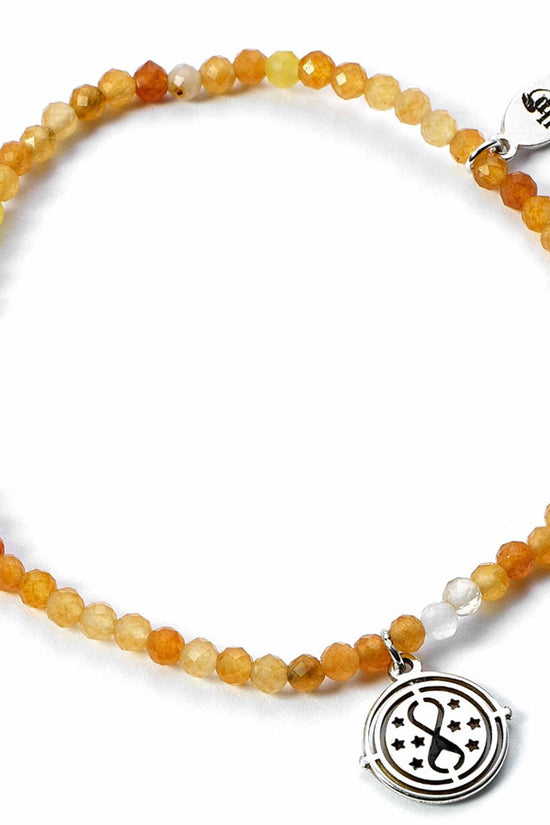 Harry Potter Stone Bracelet With Sterling Silver Charm Time Turner