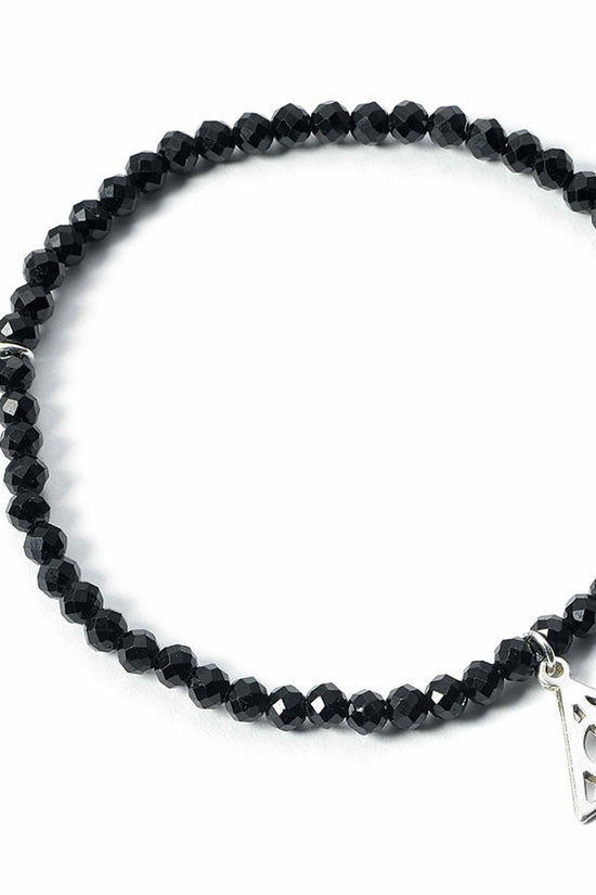 Harry Potter Stone Bracelet With Sterling Silver Charm Deathly Hallows