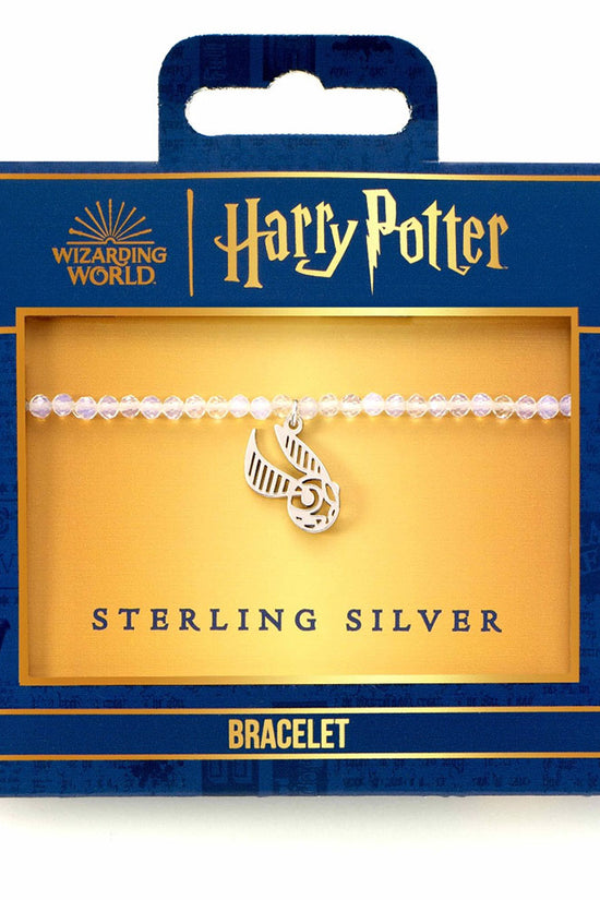 Harry Potter Stone Bracelet With Sterling Silver Charm Golden Snitch