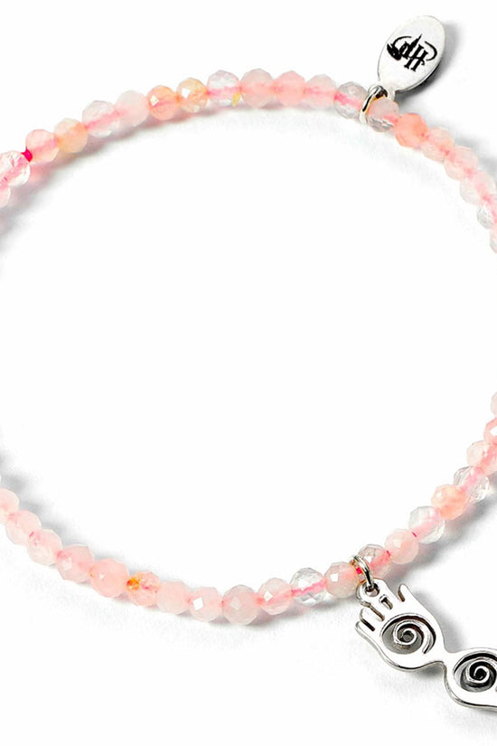 Harry Potter Stone Bracelet With Sterling Silver Charm Luna Glasses