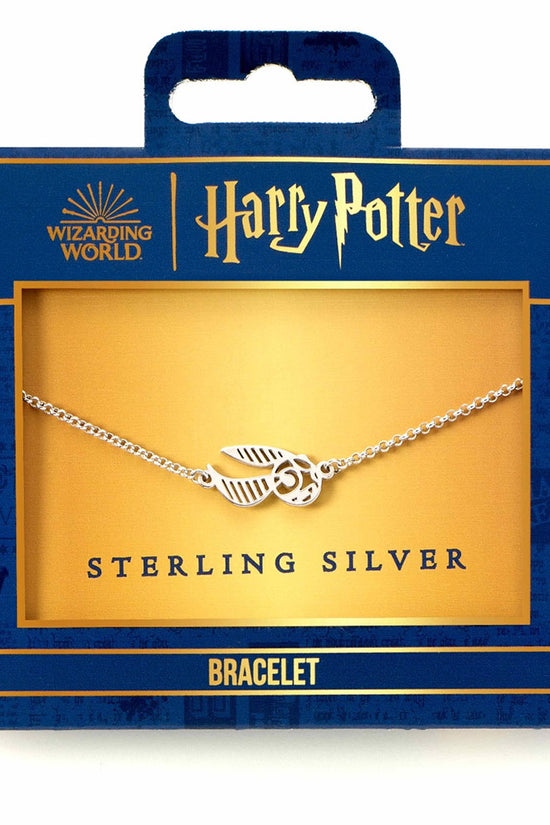 Harry Potter Sterling Silver Charm Bracelet Golden Snitch