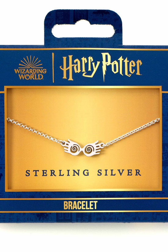 Harry Potter Sterling Silver Charm Bracelet Luna Glasses