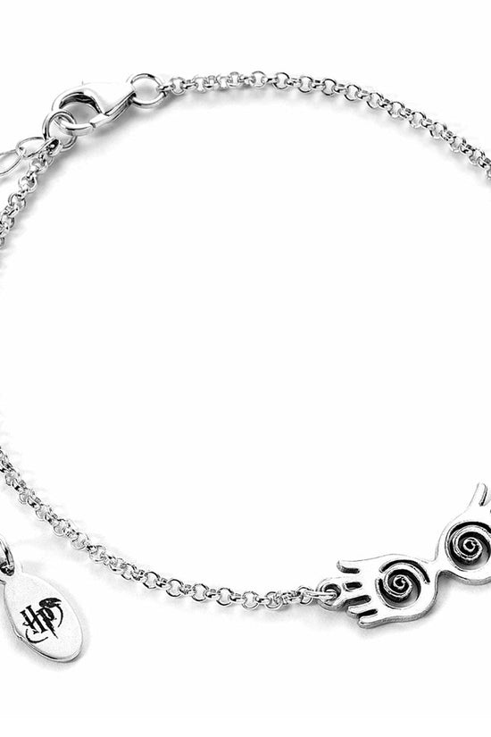 Harry Potter Sterling Silver Charm Bracelet Luna Glasses