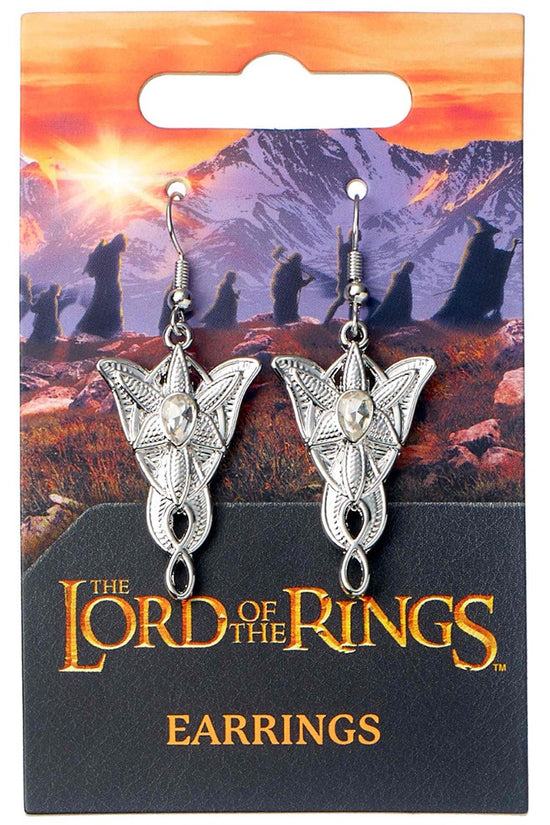 The Lord Of The Rings Silver Plated Earrings Evenstar 1