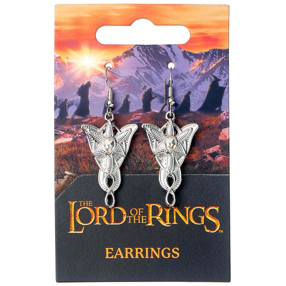 The Lord Of The Rings Silver Plated Earrings Evenstar 1