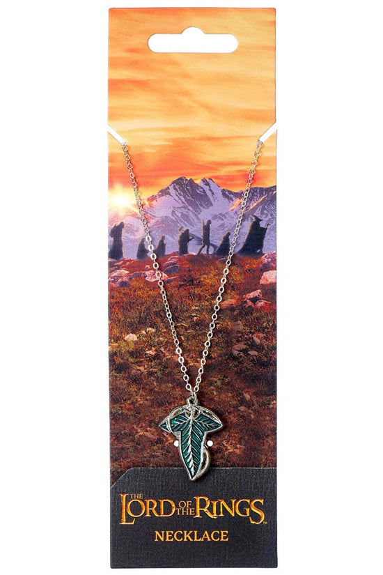 The Lord Of The Rings Silver Plated Necklace Leaf Of Lorien 3