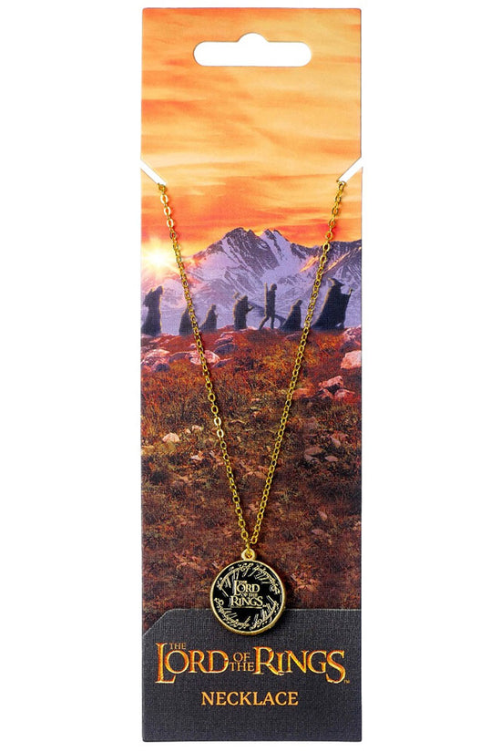 The Lord Of The Rings Gold Plated Necklace Logo 3
