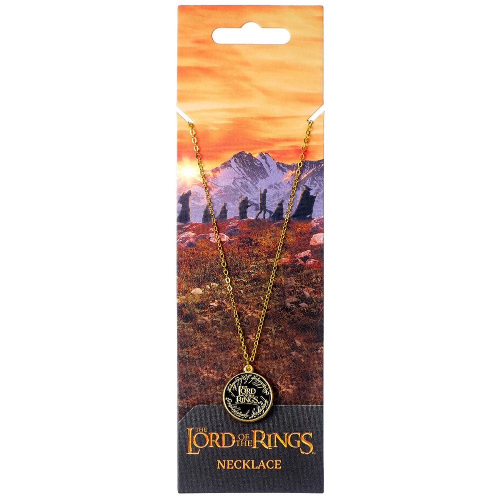 The Lord Of The Rings Gold Plated Necklace Logo 3