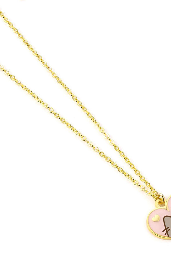 Pusheen Gold Plated Heart Necklace 1