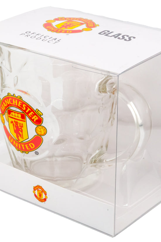 Manchester United FC Dimple Glass Tankard