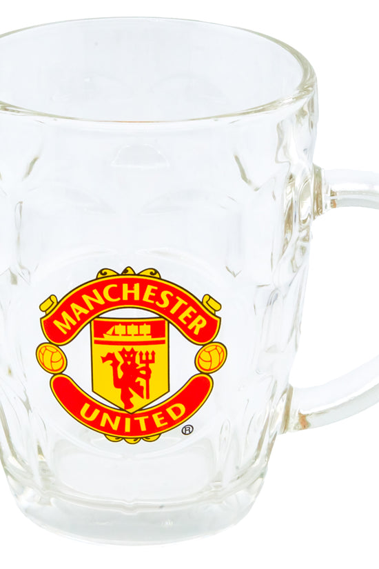 Manchester United FC Dimple Glass Tankard