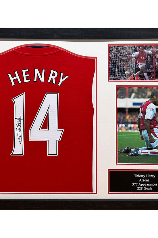 Arsenal FC Henry Signed Shirt (Framed)