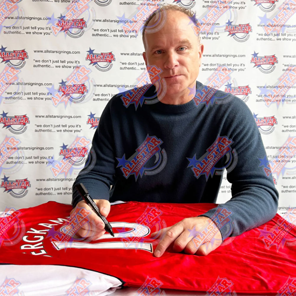 Arsenal FC 1982 Bergkamp Signed Shirt 1