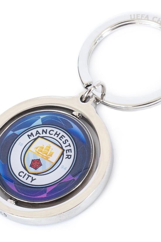 Manchester City FC UCL Spinner Keyring