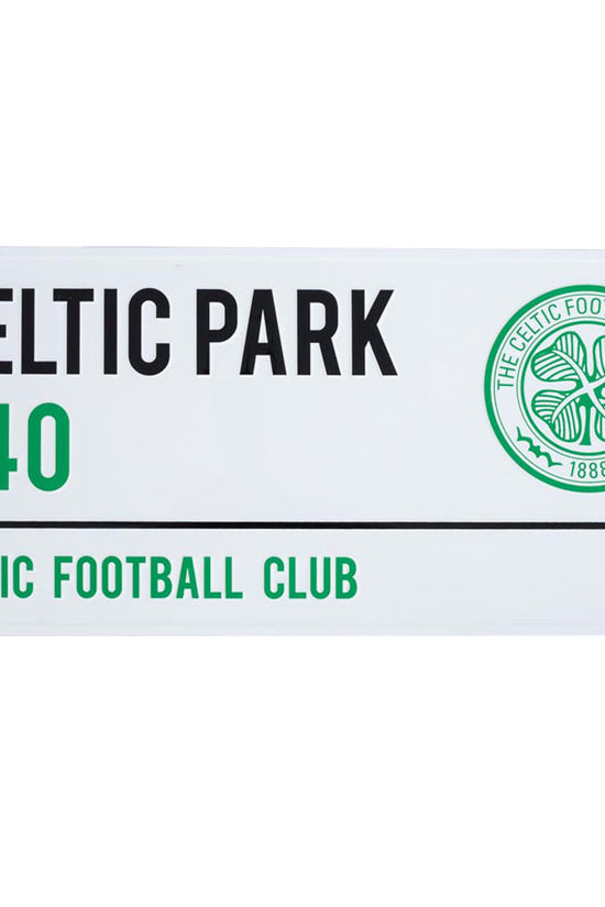 Celtic FC White Street Sign