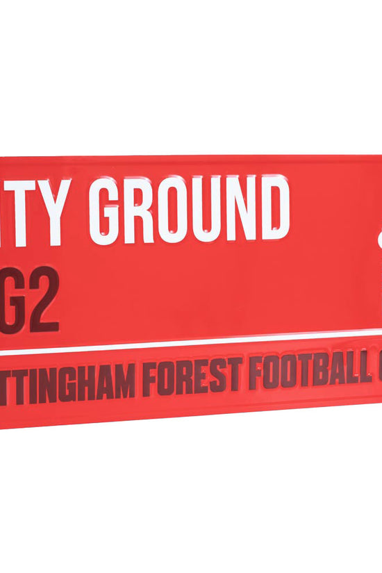 Nottingham Forest FC Colour Street Sign