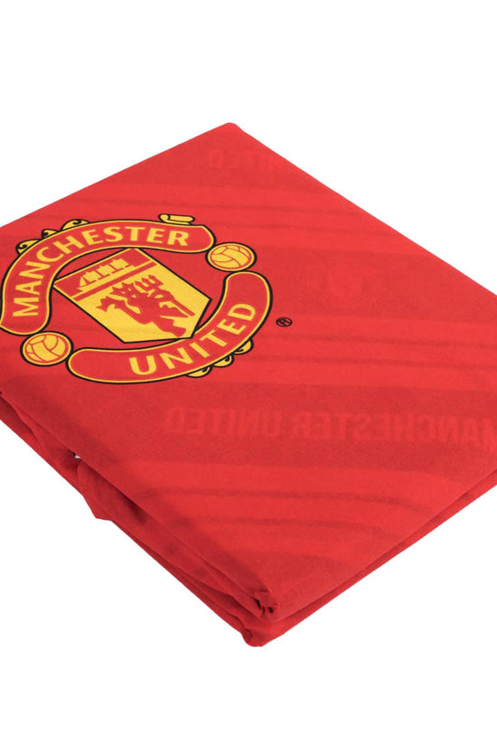 Manchester United FC Core Stripe Single Duvet Set 2