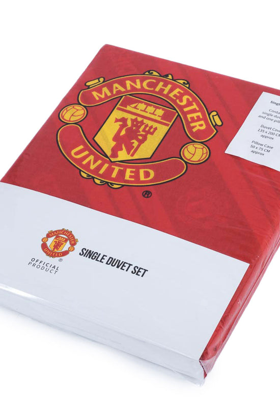 Manchester United FC Core Stripe Single Duvet Set 3