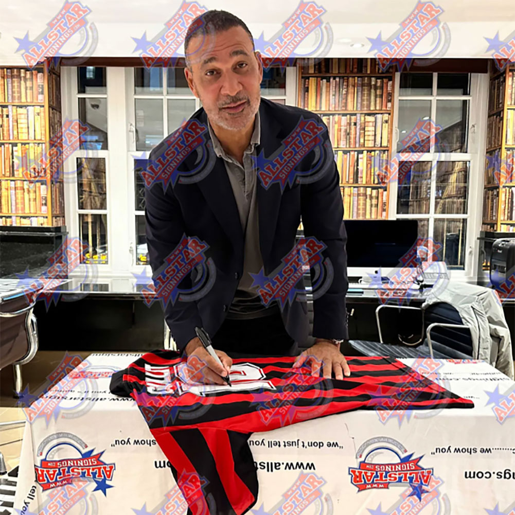 AC Milan 1988 Gullit Van Basten Signed Shirts Dual Framed 1